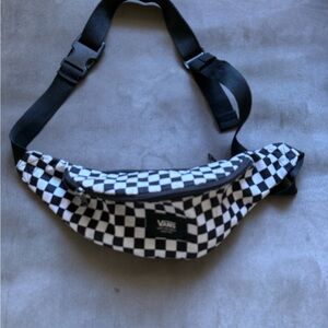 Vans Black and White Checkered Crossbody Bag